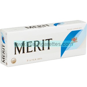 Merit Blue 100's cigarettes